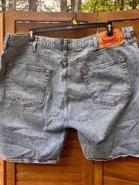 Levi's 501 Denim Cutoff Shorts Men's Size 44 Light Wash Jean Shorts